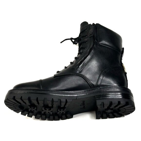 Sam Edelman Aleia Womens Black Leather Lace-Up Combat Boots Size 7M New $200 - Picture 5 of 12